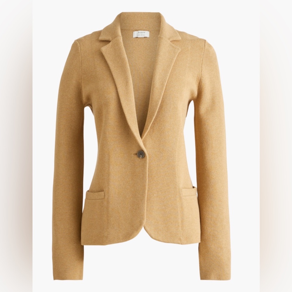 J.Crew Factory Schoolboy Sweater Blazer - Heather Acorn - XS - BNWT